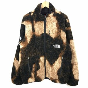 [095-1017] Supreme × THE NORTH FACE/Bleached Denim Fleece Jacket/フリースジャケット/NA52100I/サイズL