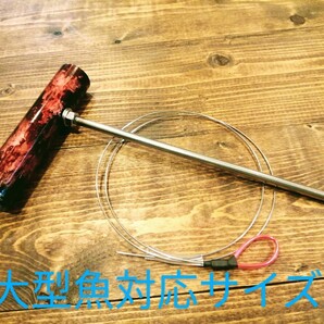 ☆大型魚対応☆ 神経締めワイヤーセット 赤ラップペイント ロングピック ジギング #ネギング #キャスティング #タイラバ #シーバス