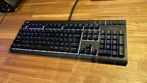 【送料無料】美品 静音仕様 corsair STRAFE RGB メカニカルゲーミングキーボード CHERRY MX サイレント JP 有線 CH-9000121-JP