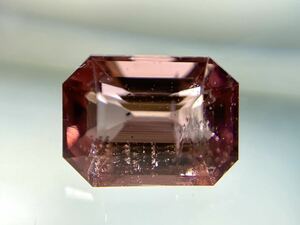 パープリッシュピンク トルマリン　ロゼカラー1.12ct 7x5mm オクタゴン 天然非加熱モザンビーク★１００円オークション★