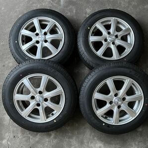 DUNLOP ダンロップ SP175L 155/80R14 2023年製 新車外しタイヤ 14×5.5J +38 PCD100 4穴 ホイール 中古の画像1