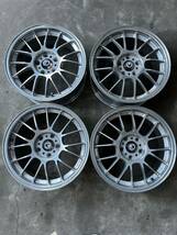 RAYS レイズ VOLK RACING SE37 鍛造 17×7.5J +50 PCD114.3 5穴 ハブ経73 ウォーターブラスト 中古_画像1