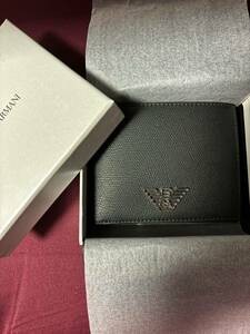 新品未使用正規品 エンポリオアルマーニ 二つ折り財布　小銭入れあり EMPORIO ARMANI