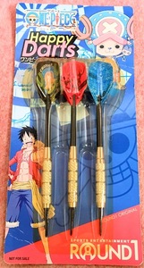 送300円～ ROUND1 コラボ! ワンピース「コレクション イラストダーツ 3本」セット　非売品 ONE PIECE グッズ 射的 ジャンプ 限定品 貴重