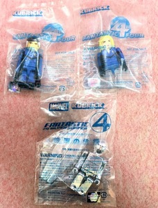 送220円～ 希少品! メディコム・トイ「ファンタスティック4」キューブリック フィギュア 3種セット　MEDICOM TOY 映画 The Fantastic Four