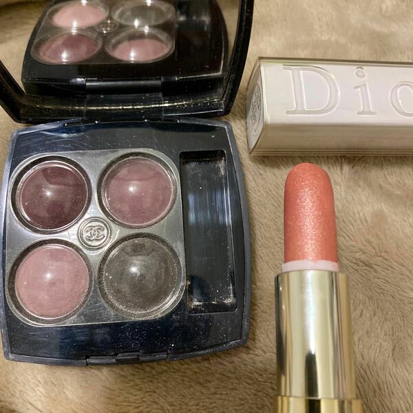 シャネル　アイシャドウ　レキャトル　オンブル　レジマジネール　ディオールアディクトリップ　 CHANEL Dior 2点セット