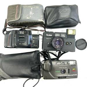 Y186 フィルムカメラ カメラ まとめ OLYMPUS オリンパス FUJI フジ Rollei TRIP Flash35 TELE CARDIA SUPER ジャンク品 中古 訳あり