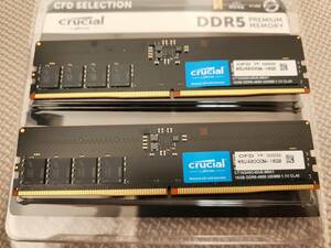 crucialクルーシャル DDR5 PC5-38400 DDR5-4800 16GB×2枚 / CT16G48C40U5　新品同様！美品！