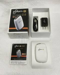 〇 ploom S 2.0 電子タバコ プルーム エス 白 WHITE 喫煙具 テイスト・アクセル搭載 電子たばこ