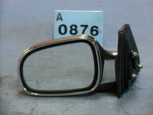 A0876: Mira Gino /L700S⑦ plating left door mirror secondhand goods 