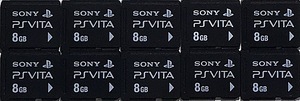 F0299 SONY PS Vitaメモリーカード 8GB【10枚】送料無料・匿名配送・追跡番号あり