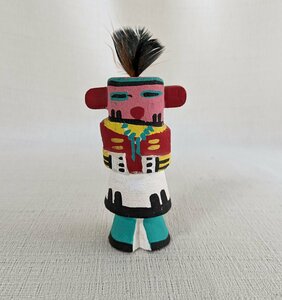 ホピ・カチナ Hopi Kachina Doll/Route 66 Style ネイティブ・アメリカン ハンドメイド人形/インディアン 精霊 カチナドール