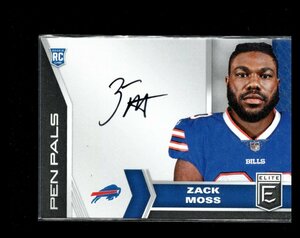 2020 Panini NFL Donruss Elite ZACK MOSS Autograph RC 