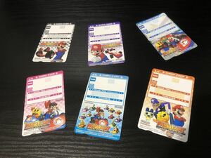 マリオカート アーケードグランプリ MARIOKART ARCADE GP マリオカード MARIO CARD 6種1セット