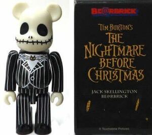 未開封保存品 Medicom 100％ BE@RBRICK Nightmare Before Christmas JACK SKELLINGTON ベアブリック メディコムトイ 