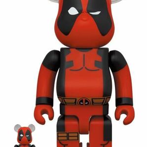 レア 新品未開封 BE@RBRICK DEADPOOL 100％ & 400％ベアブリック MEDICOM TOY メディコムトイ marvelの画像1