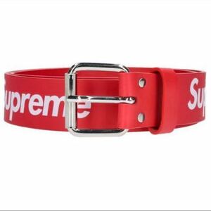 国内正規品 新品未開封 レッド Supreme belt 22SS Repeat Leather RED 赤 シュプリーム ベルト レザー S/M supreme box logo