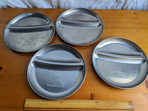 ステンレス皿 4枚セット 食器 アウトドア用 カレー皿　THE WILDERNESS ザ・ウィルダネス