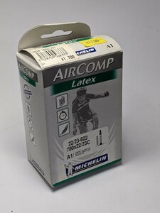 MICHELIN ラテックス チューブ 700x22/23c フランス製 ミシュラン エアコンプ AIRCOMP A1 Latex ラテックスチューブ 22/23-622 france