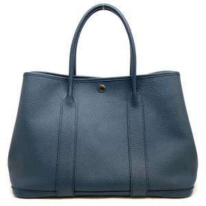 エルメス HERMES ガーデンパーティPM ガーデンパーティ PM バッグ トートバッグ カントリー ブルートンペット ブルー 青 シルバー金具