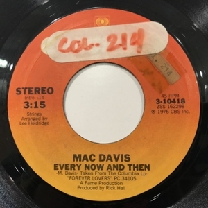 【新宿ALTA】MAC DAVIS/EVERY NOW AND THEN / I'M JUST IN LOVE(310418)