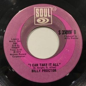 【新宿ALTA】BILLY PROCTOR/I CAN TAKE IT ALL / WHAT IS BLACK(S35099F)