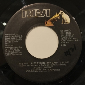 【新宿ALTA】JAMES LOVJOY/THIS WILL ALWAYS BE, MY BABY'S TUNE / DIVIDE AND CONQUER(PB11367)