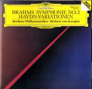 CD (即決) カラヤン指揮で/ ブラームス交響曲２番;ハイドン変奏曲(1980年代録音)