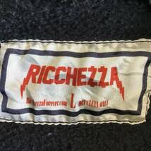 ［H 115］RICCHEZA リチェッツァ パーカー プルオーバー 刺繍 ラッパー ストリート Lサイズ 黒 トップス 1円スタート アメリカ古着 古着卸_画像4