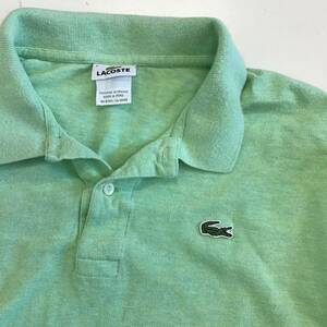 ［ H 130］LACOSTE ラコステ 長袖 ポロシャツ ワンポイント トップス 1円スタート アメリカ古着 古着卸