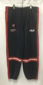 【N481】★FILA★ フィラ ロング スウェット パンツ 3XLサイズ ネイビー ストリート ビッグサイズ 古着 古着卸