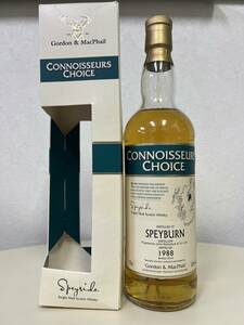 【未開栓】スペイバーン(SPEYBURN) 1989-2011ゴードン&マクファイル(G&M) コニサーズチョイス(Connoisseurs Choice) 700mlシングルモルト