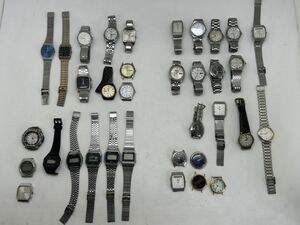 メンズ ジャンク腕時計 まとめて 35点 SEIKO 18点 CITIZEN 9点 CASIO 8点 データバンク 5ACTUS など