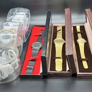 まとめて6本 腕時計 クォーツ ケース入り 動作未確認 電池切れ メーカー不明 マイナーブランド メンズ　レディース ウォッチ b1-58