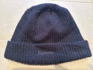 正規品 シュプリーム ビーニー Supreme ニット帽 all black Beanie ロゴ キャップ メンズ