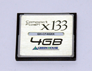 GREEN HOUSE CFカード X133 4GB(GH-CF4GXX）