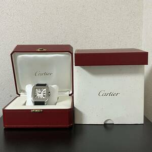 Cartier SANTOS 100 LM カルティエ サントス 100 LM AUTOMATIC - STAINLESS STEEL WATER RESISTANT 100M 330ft SWISS MADE