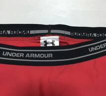 B03-10 新品 UNDER ARMOUR アンダーアーマー ショーツ ヒートギア コンプレッション レディース レッド XXLサイズ_画像6