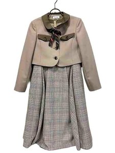 【中古】【美品】ELLE EN NOIR エルアンノワール　 子供服 ジュニア 女の子 ラテカラーアンサンブル サイズ150cm フォーマル 卒業式 発表会