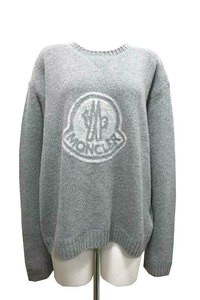 【中古】MONCLER モンクレール トップス レディース ニット セーター グレー C-TIND-22-4418-XL 羊毛 XL お値下げ品