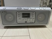 aiwa アイワCDラジカセ オーディオ機器 ダブルカセット CDラジオカセットレコーダー CSD-W330S_画像1