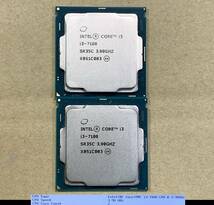 ★Intel Core i3-7100 3.90GHz SR35C LGA1151 7Th Gen 2台セット 良品美品 インテル★送185ok★_画像2