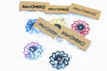 【即納】マイクロヒーロー　MicrOHERO　超回る　セラミックベアリング　アルミ　プーリー　11T ブラック_画像6