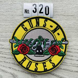 Guns N' Roses パッチ ワッペン ガンズ・アンド・ローゼス 刺繍 ミリタリー サバゲー マジックテープ パッチ