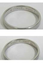 M563/ CHANEL シャネル PT950 #54(約14号) 約3.63g プラチナ950 /マリッジリング 結婚指輪 刻印有 16817/ 指輪_画像6