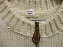 美品 HERMES エルメス 半袖セーター　カシミア１００％　5_画像3