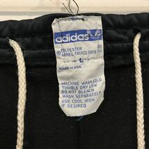 80's USA製 adidas アディダス ATP ジャージ トラックパンツ ブラック/レッド LARGE 黒赤 ビンテージ MADE IN USA 80年代 オールドスクール_画像5