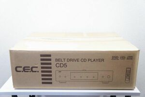【美品】C.E.C. USB DAC搭載 CDプレイヤー CD5 ベルトドライブ式プレーヤー ハイレゾ DoP再生対応 高音質D/Aコンバーター A081