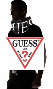 Guess ゲス ネックウォーマー Neck Warmer Big Logo ユニセックス BLK