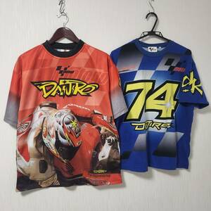 MotoGPライダー 加藤大治郎選手 フォトグラフィック＆オフィシャルTシャツ 2点セット Lサイズ バイクレーサー DAIJIRO ＃74